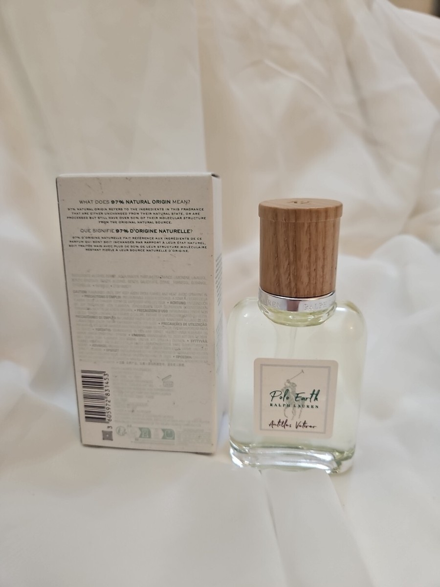 Polo Earth Antilles Vetiver by Ralph Lauren 1.36 oz/40 ml NEW free
