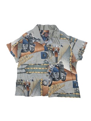 Vintage 80s 90s Harley-Davidson Motorcycles HD H-D All Over Print AOP Shirt Shirt
