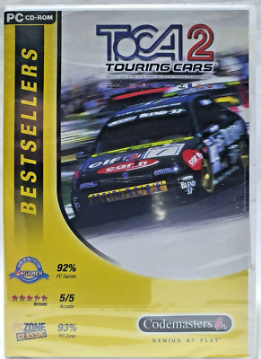 TOCA 2: Touring Cars Bestsellers Edition PC CD-ROM Brand NEW Factory Sealed