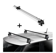 Fahrradträger Bike Pro + Dachträger EVO Stahl für für für Seat Mii (KF1) 5 Türer