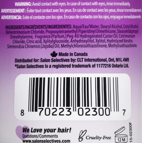 SHIP24H-Salon Selectives 4oz Hair Treatment Instant Repair Leave-In Conditioner - Picture 10 of 12