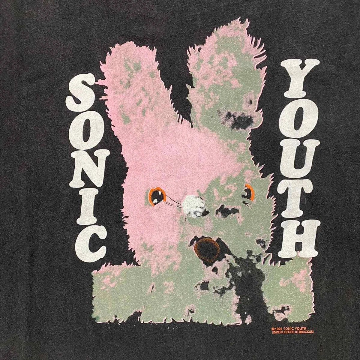 90s Sonic Youth Dirty Bunny Gracias T shirt. Giant Tag Size Large Bootleg