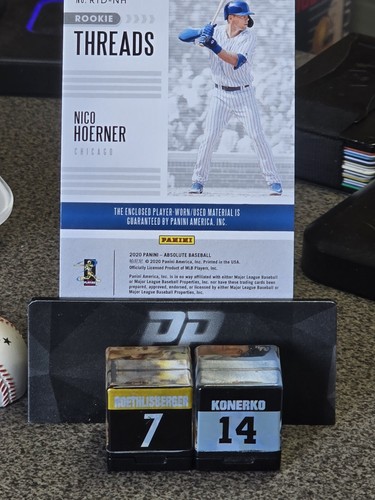 2020 Panini Absolute - Rookie Threads Duals Nico Hoerner #RTD-NH (MEM ...
