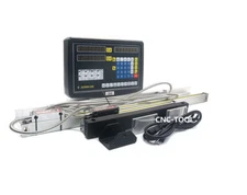 JCS900-2AE 2 Axis DRO Digital Readout for Milling Lathe EDM w/ 2x Linear Scales