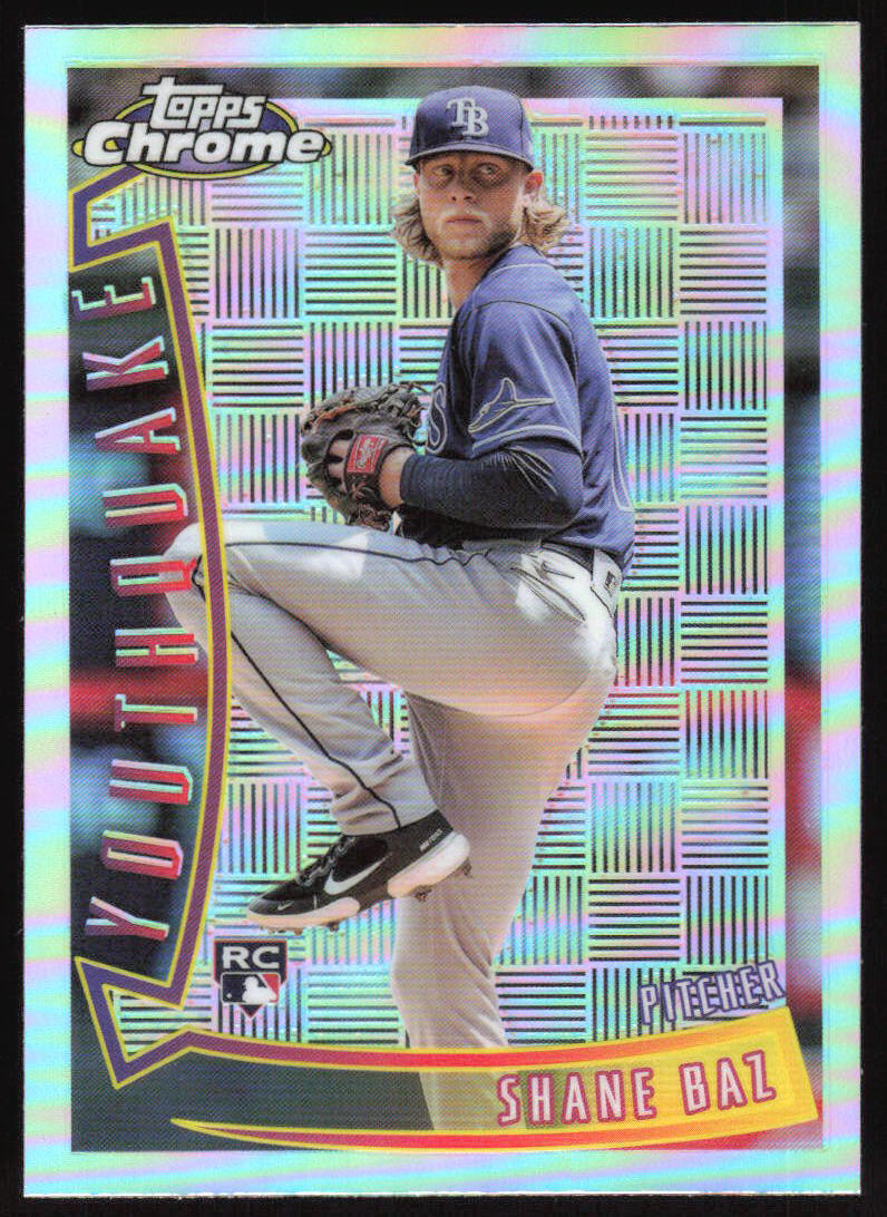 2022 Topps Chrome Sonic Shane Baz #YQ-11 1996 Youthquake RC Tampa