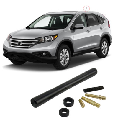 4.7'' Carbon Look Short Antenna Radio AM FM w/screws For Honda CR-V CRV 2007-2017