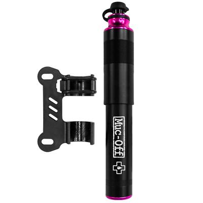 Muc Off Handpumpe Airmach Mini Pump Schwarz Pink Fahrrad Pumpe Klein Kompakt