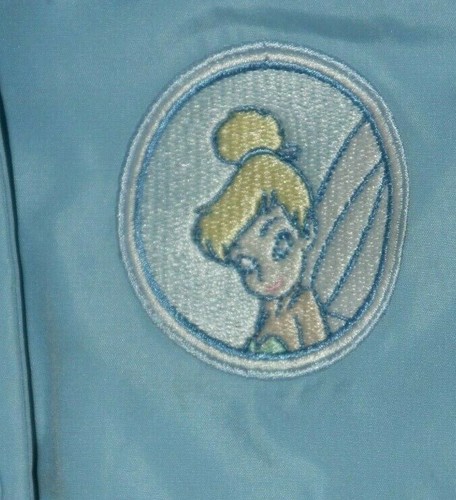 Disney Store Girls Tinkerbell Puffer Vest Light Blue Detachable Hood Sleeveless - Picture 2 of 12