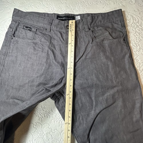 Rocawear Jeans Men's W40 Charcoal Denim Faded Classic Fit Embroidered Pockets - Picture 5 of 12