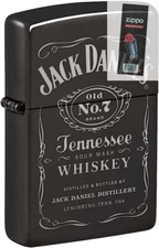 Zippo 00281 Jack Daniels Logo Engraved High Polish Lighter + FLINT PACK