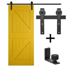5'/6'/6.6'/8'/10' Sliding Barn Door Hardware Closet Track Kit for Single Door