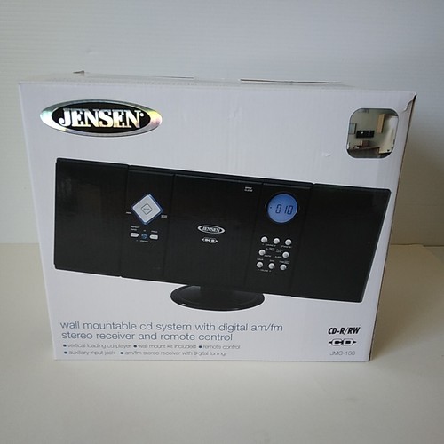 Jensen JMC-180 Micro Compact Stereo System-CD-Radio-AUX+Remote-Box-Testato Funzionante - Foto 10 di 15