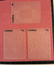 Cuttlebug Embossing Folder FLORAL FANTASY, FLOWER CIRCLE, FLOURISHED FRAME