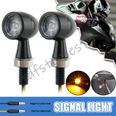 2x LED Universal Motorrad mini Blinker Licht Quad Roller E-Geprüft Blinkleuchte
