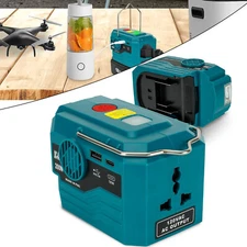 200W Portable Power Inverter for Makita 18V Battery Outdoor Generator Converter