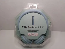 Nakamichi NK850 Greyed Jade Over Ear Headphones W/ Microphone 98 dB NEW/SEALED