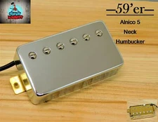 G.M. 59'er Alnico 5 Chrome Humbucker Neck (50mm) (4-wire)