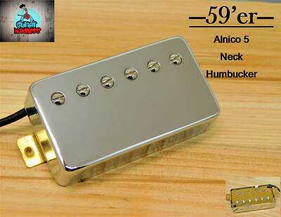 Pickup Humbucker Al Collo G.M. 59'er Alnico 5 Zebra (50mm) &ndash; 4 Fili Per Gibson Epiphone