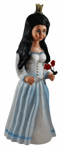 Figura Decorativa Biancaneve Statua da Giardino IN Piedi Fiaba H 55 CM Plastica - Foto 4 di 5