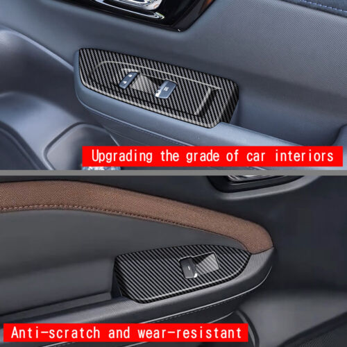 Cubierta de panel de interruptor de elevación de ventana de fibra de carbono 4 piezas para Subaru Forester 2025+ - Imagen 4 de 18