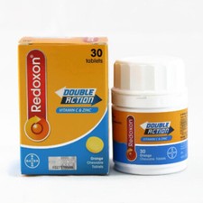 2 x New BAYER REDOXON DOUBLE ACTION CHEWABLE VITAMIN C  ZINC 30 TABS