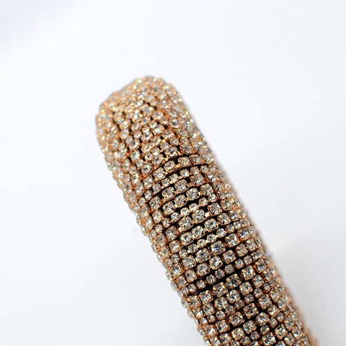 Diadema barroca de cristal de lujo con diamantes de imitación para mujer - Imagen 5 de 17