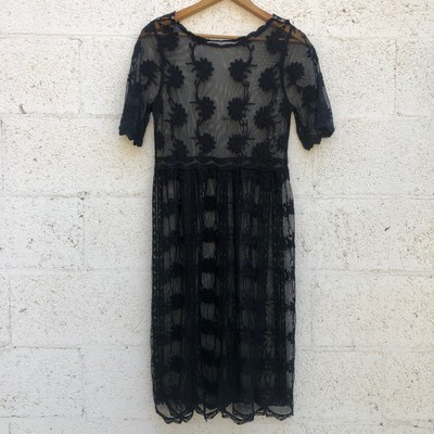 black sheer festival dress