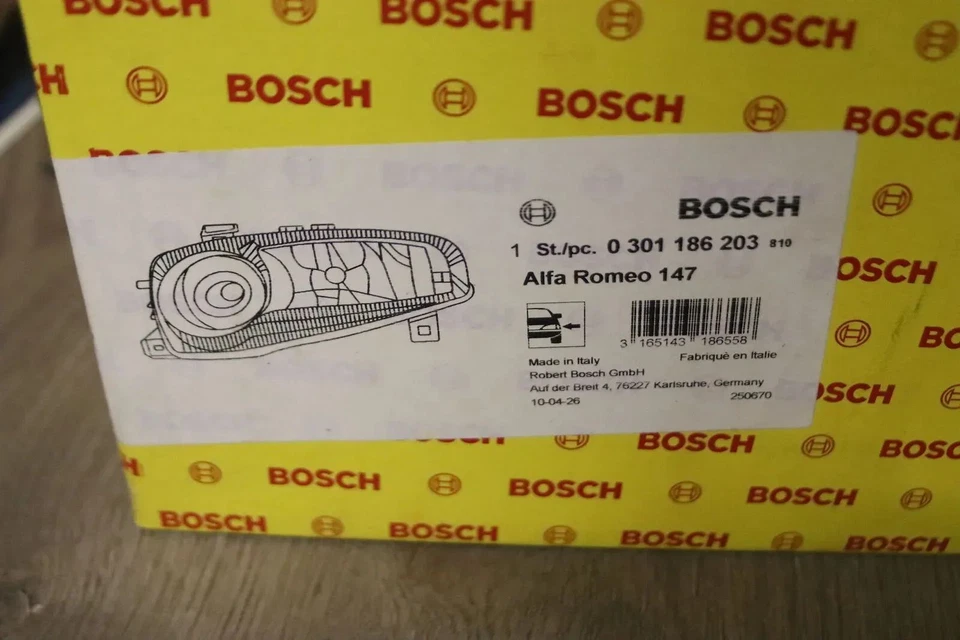 Bosch HAUPTSCHEINWERFER LINKS passend für ALFA ROMEO 147 1.6 - 3.2 16V - Bild 2 von 2