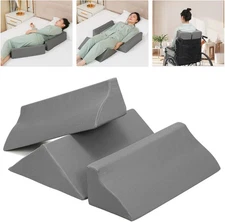 Fanwer Bed Wedges & Body Positioners (3 in 1), 40 Degree Light Grey 