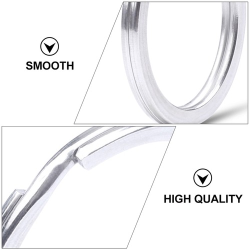 50 Pcs Stainless Steel Key Woman Accessories Keychain Supplies - Bild 5 von 12