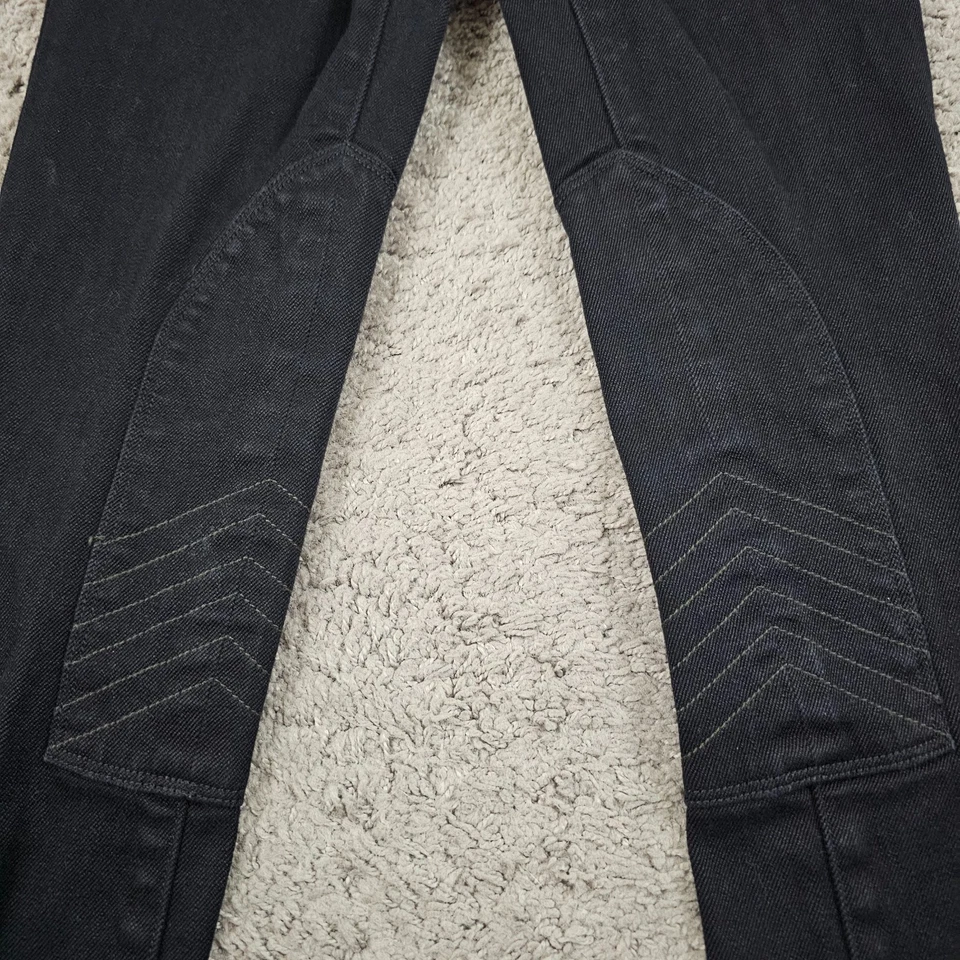 J Brand Jeans Womens 24 Black Skinny Suzuki Moto Low Rise Stretch Denim 25x32 - Image 2 of 4