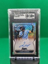 2023 Bowman Chrome Prospect Mega Box Autographs Junior Caminero SGC 10/10 Rays