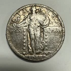 1918-D Standing Liberty Quarter VF Details-Nicked Up