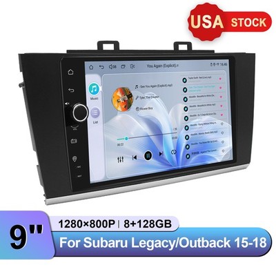 9'' Android 13 Car Radio 8+128GB Plug & Play For 2015-2018 Subaru Outback Legacy 