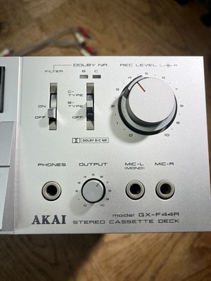 Akai GX-F44R stereo cassette tape deck Powers Up And Works | eBay