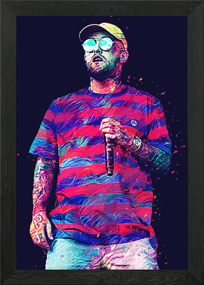 Mac Miller Gerahmtes Wandbild Poster Leinwanddruck Bild