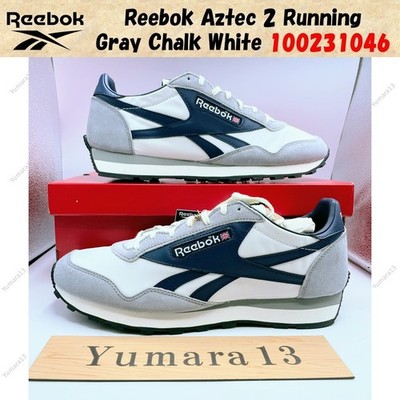 Reebok Aztec 2 Running Gray Chalk White 100231046 Men's Size | eBay