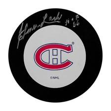 Elmer Lach (deceased) Autographed Montreal Canadiens Puck