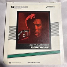 Tightrope CED Video Disc 80s Mystery Thriller Film Clint Eastwood Richard Tuggle