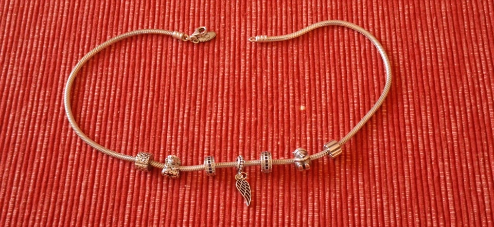 Pandora Charm Halskette -925 Sterlingsilber- - Bild 2 von 4