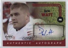 2016 SAGE Hit Auto Red Derek Watt #A29 Auto 1u6