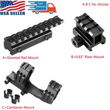 30mm-1" PEPR Cantilever Scope Mount/Dovetail Rail Mount/0.83" 3 Slot Riser Mount