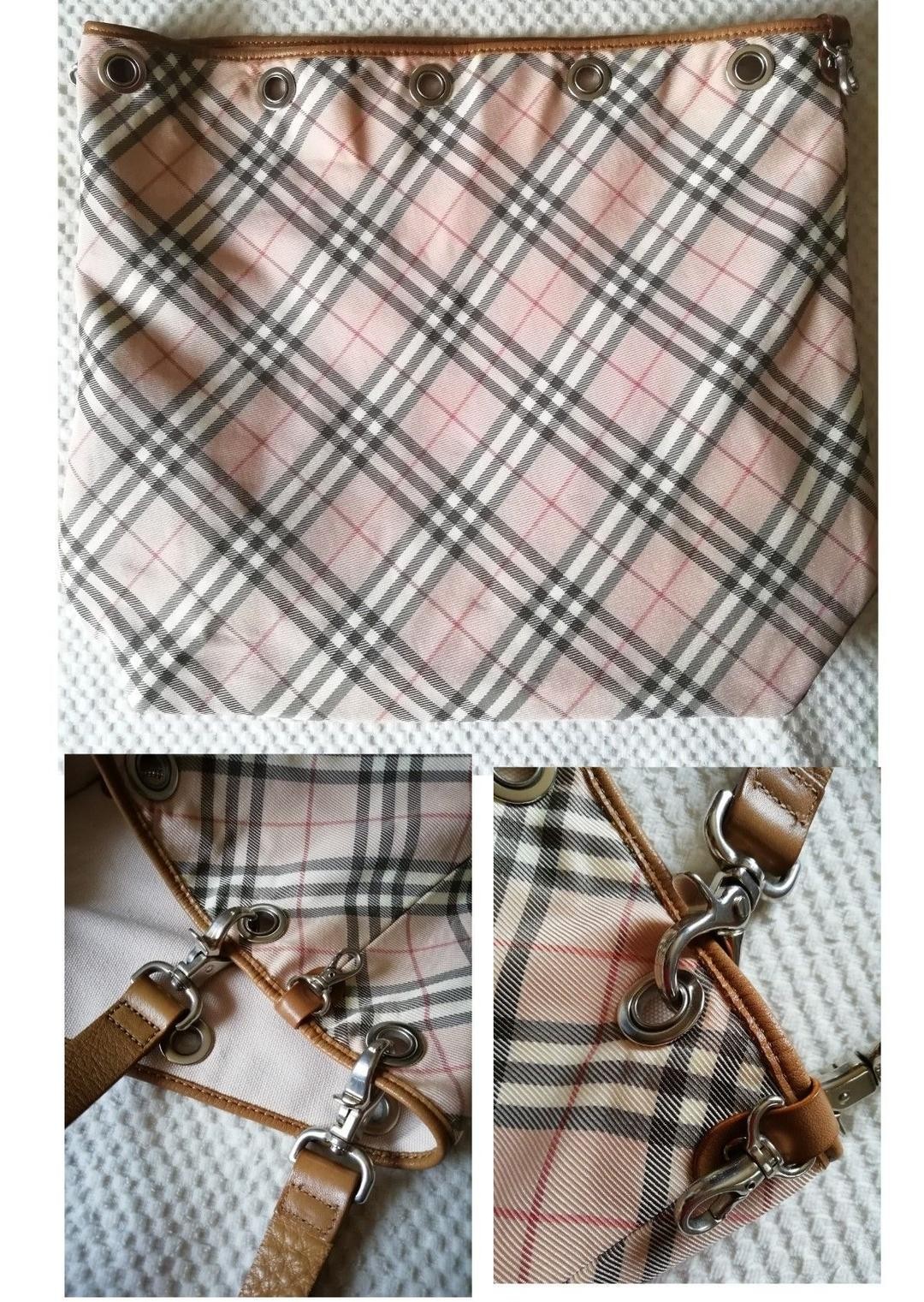 Burberry Blue Label Reversible Tote Bag Nova Check Large Shoulder Bag New thumbnail 19