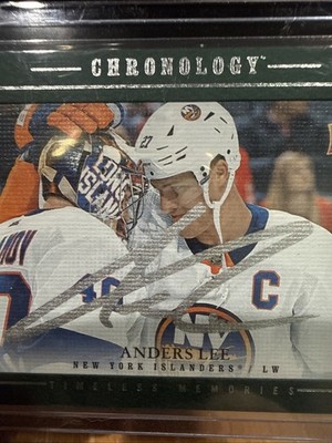 2019-20 Upper Deck Chronology Anders Lee Auto /10 Timeless Memories Islanders
