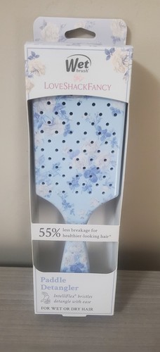 LoveShackFancy Paddle Detangler Hair Wet Brush EVERBLOOMING ROSETTES SHIPS TODAY - Picture 1 of 3
