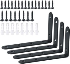 Floating Shelf Brackets,L Brackets for Shelves Heavy Duty Shelving Brackets Stai