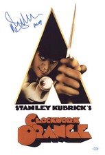 Malcolm McDowell Signed Clockwork Orange 12x18 Poster Photo