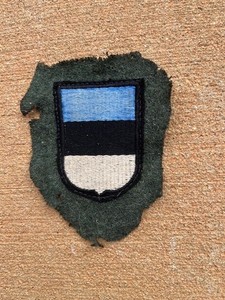 WW2 German Sleeve Shield for Estonian Volunteer from 20th Elite Division. Orig.