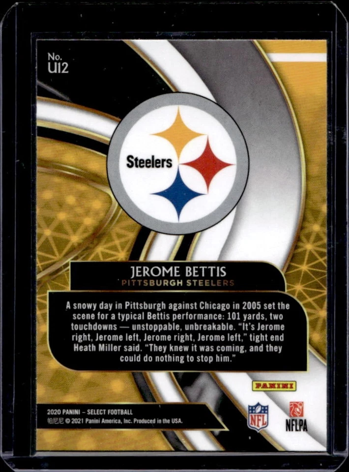 2020 Select Jerome Bettis Unbreakable #U12 Steelers - Image 2 of 2