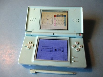 Nintendo DS Lite Ice Blue System Semi-Working Has Issues